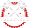 Black and red Trackhead logo featuring crossed pistons and gear emblem, symbolizing JDM car culture and racing spirit.